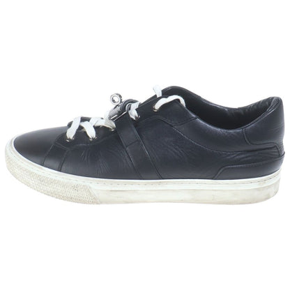 Hermes Day Kelly Buckle Low Cut Leather Sneakers Silver Black