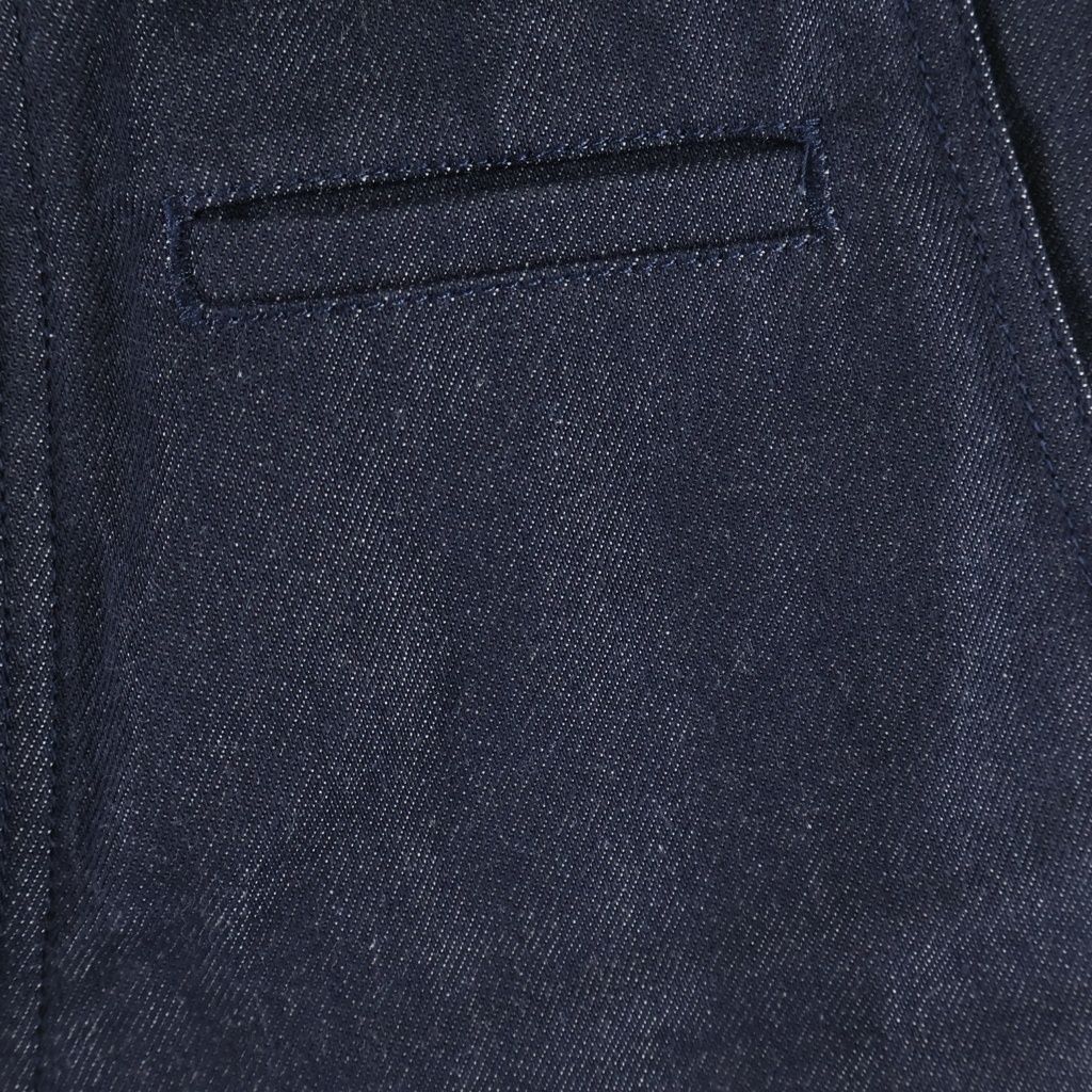 Loewe Logo Patch Denim Pants Fisherman Cotton Turn Up Indigo — view 4
