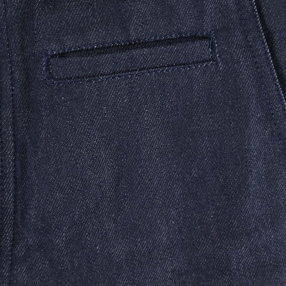 Loewe Logo Patch Denim Pants Fisherman Cotton Turn Up Indigo — view 4