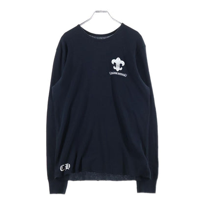 Chrome Hearts Vintage Thermal Triple Flare Cross Long Sleeve T-Shirt Black