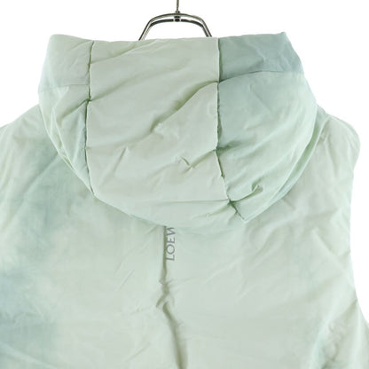 Loewe on Running Puffer Vest on Tie Dye Technical Shell Hooded Jacket Green — view 4