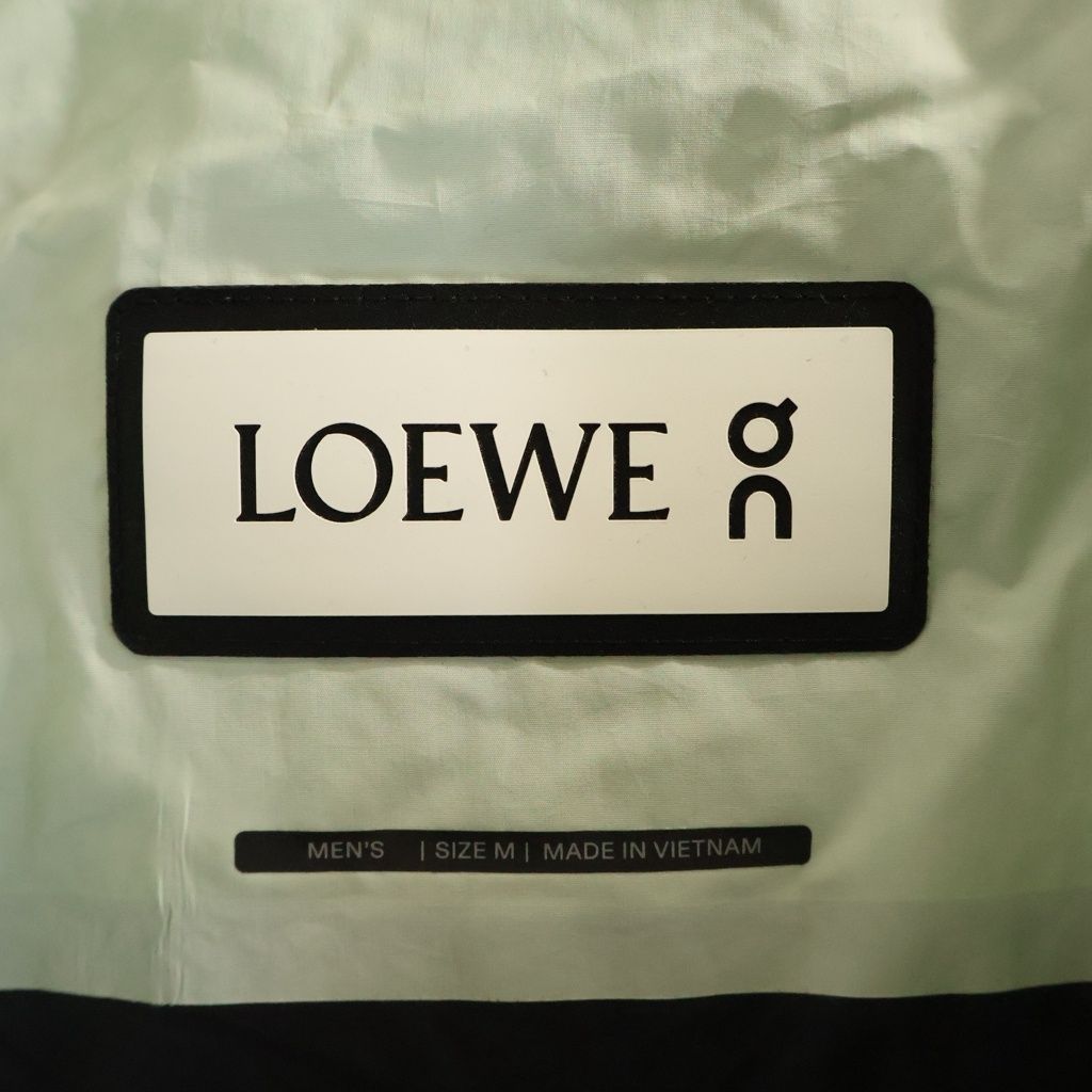 Loewe on Running Puffer Vest on Tie Dye Technical Shell Hooded Jacket Green — view 7