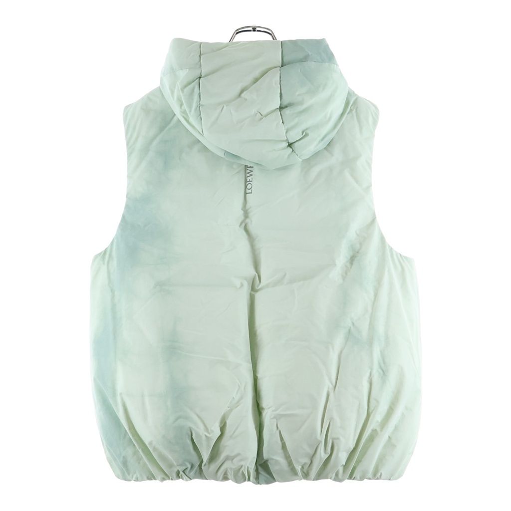 Loewe on Running Puffer Vest on Tie Dye Technical Shell Hooded Jacket Green — view 2