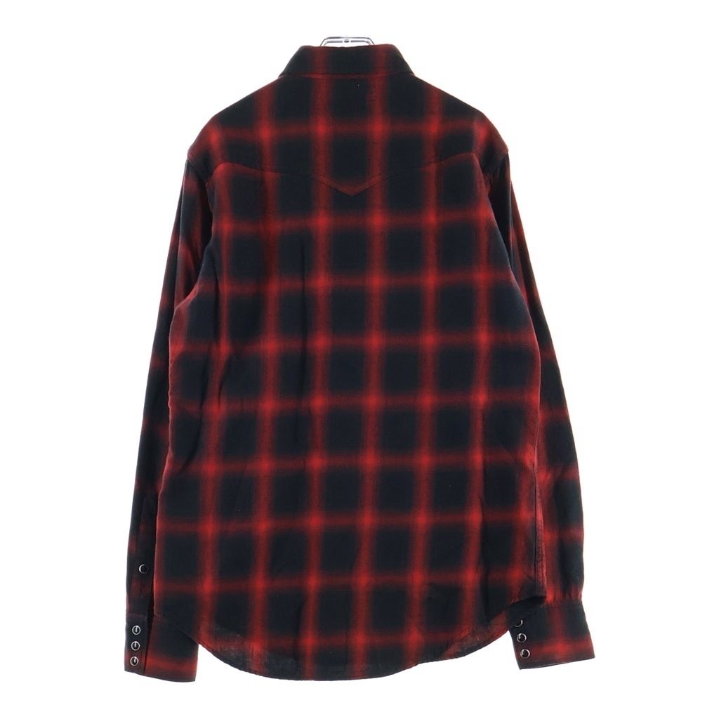 Saint Laurent Paris Plaid Western Shirt — view 2