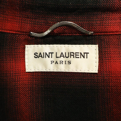 Saint Laurent Paris Plaid Western Shirt — view 7