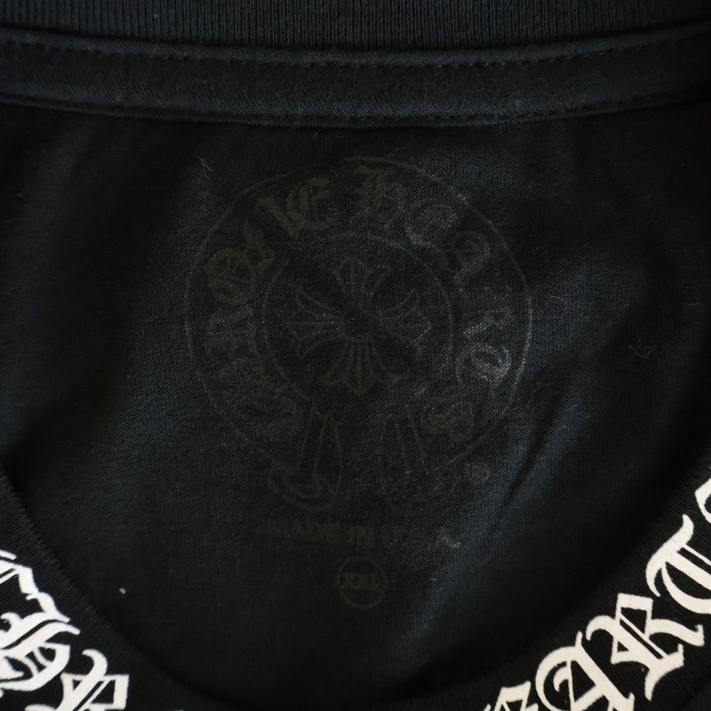 Chrome Hearts Neck Logo T-Shirt Short Sleeve Black — view 7