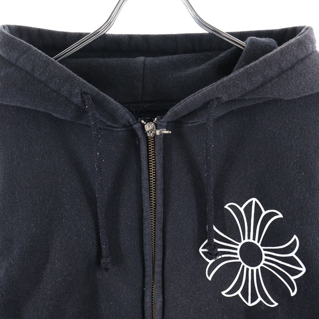 Chrome Hearts CH Plus Zip Hoodie CH Lining Thermal Dagger Zip Sweatshirt Black — view 3