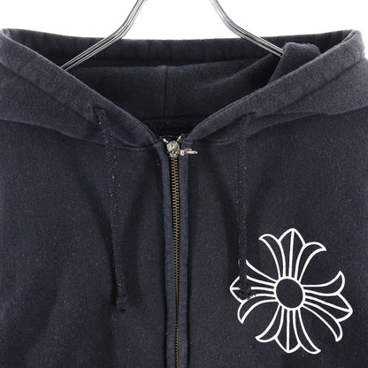 Chrome Hearts CH Plus Zip Hoodie CH Lining Thermal Dagger Zip Sweatshirt Black — view 3