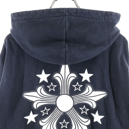 Chrome Hearts Back Star Print Hooded Arm Lining Thermal Zip Up Hoodie — view 4