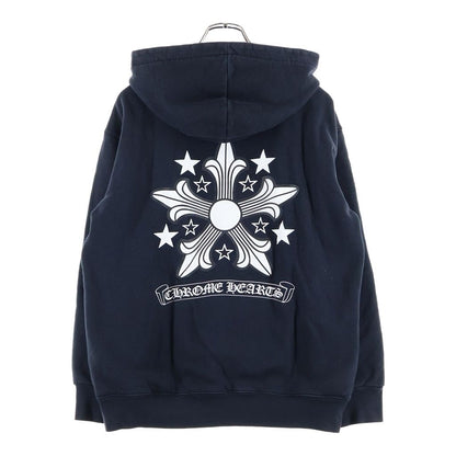 Chrome Hearts Back Star Print Hooded Arm Lining Thermal Zip Up Hoodie