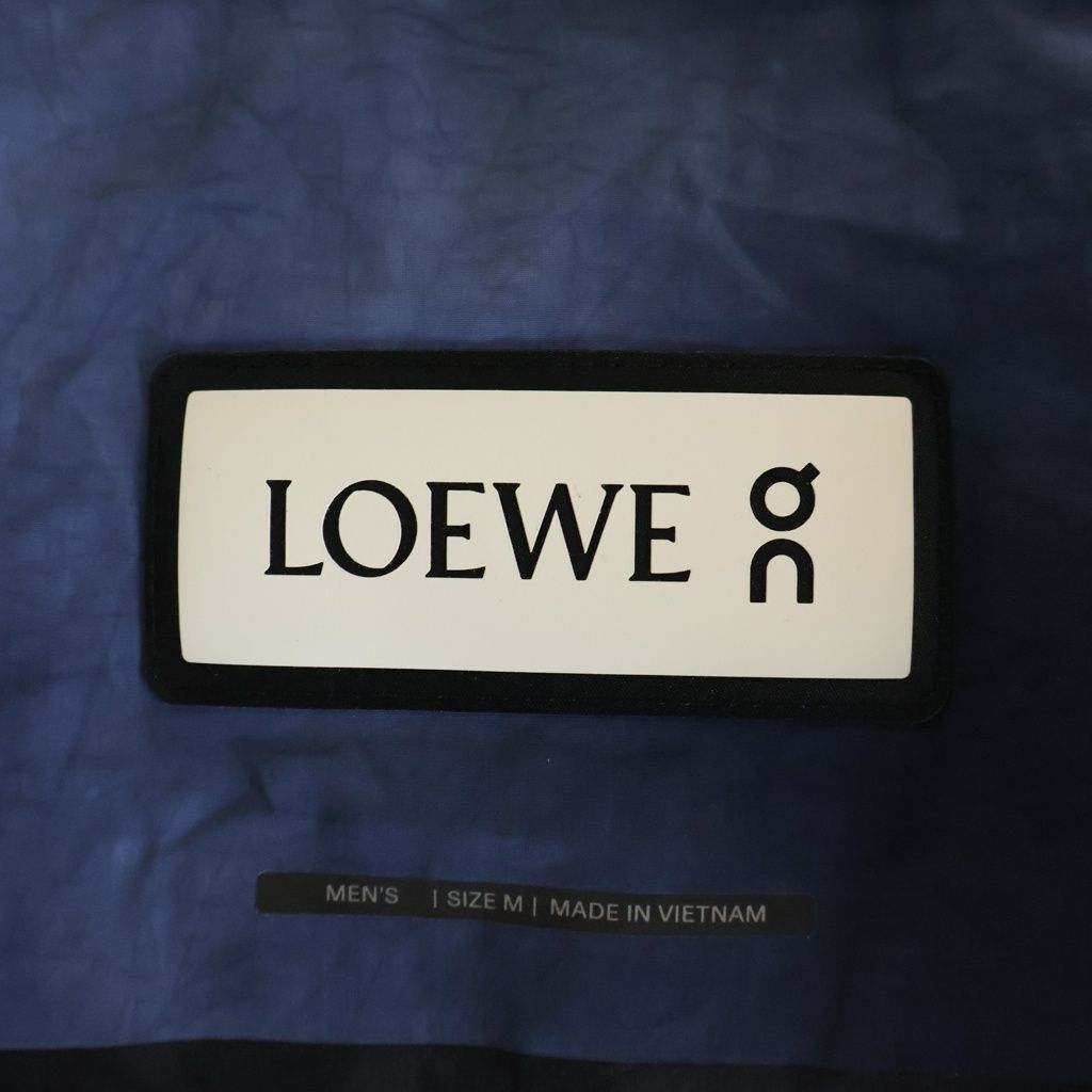 Loewe on Running Puffer Vest on Tie Dye Technical Shell Hooded Jacket Navy — view 7