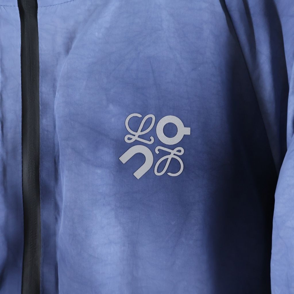 Loewe on Running Technical Shell Puffer Jacket on Tie Dye Hooded Navy — view 5