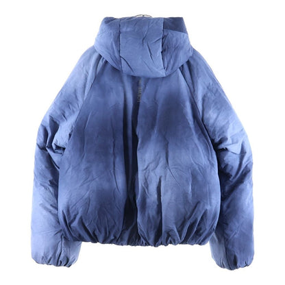 Loewe on Running Technical Shell Puffer Jacket on Tie Dye Hooded Navy — view 2
