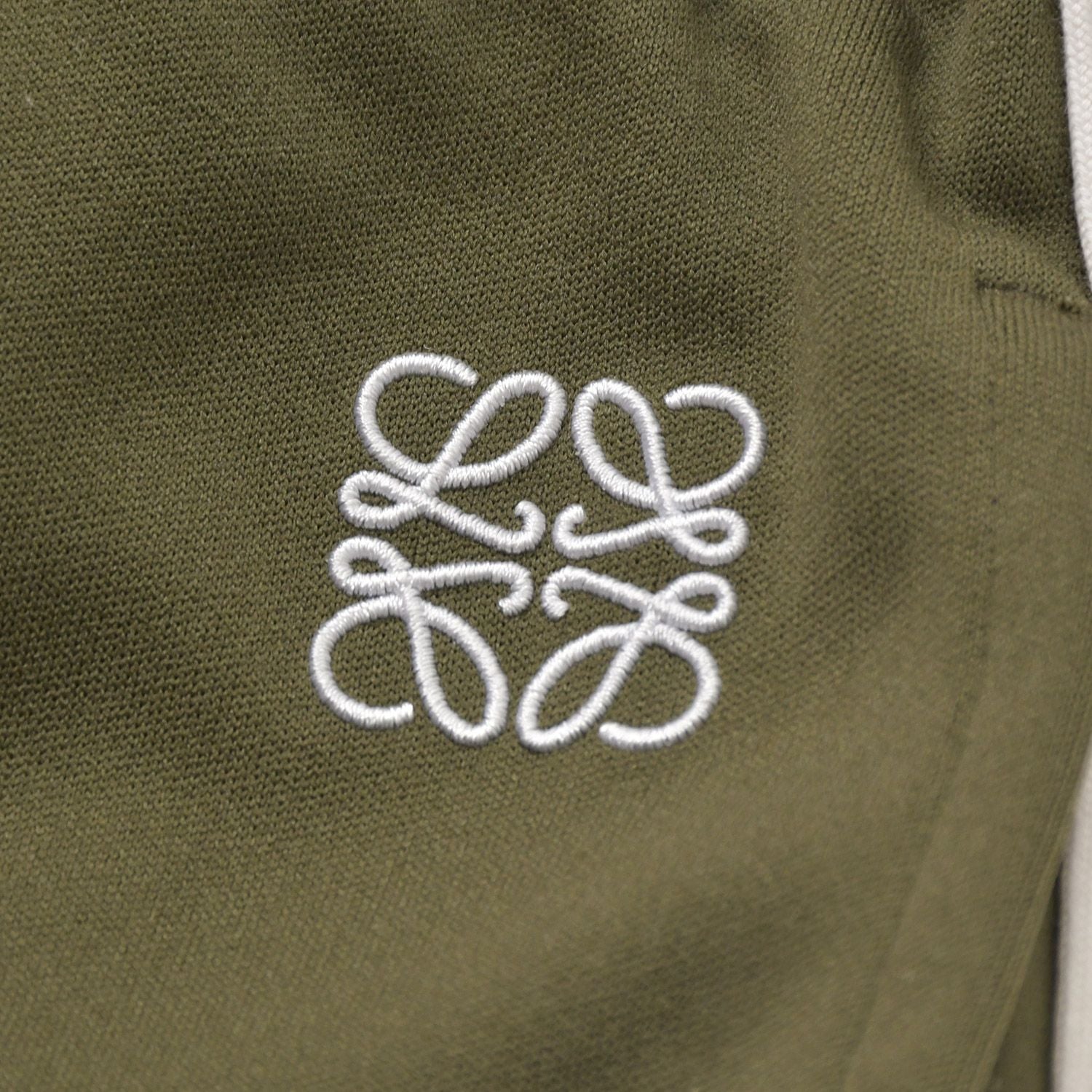 Loewe Jersey Cargo Pants Anagram Logo Cotton Polyester Khaki — view 4