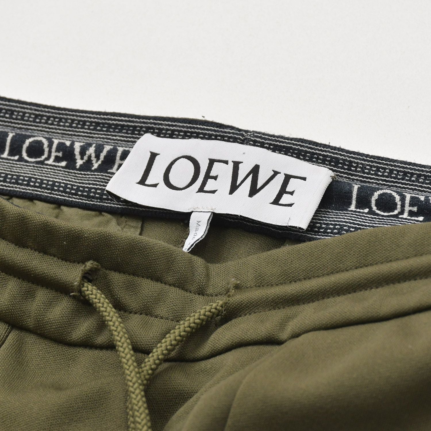 Loewe Jersey Cargo Pants Anagram Logo Cotton Polyester Khaki — view 3