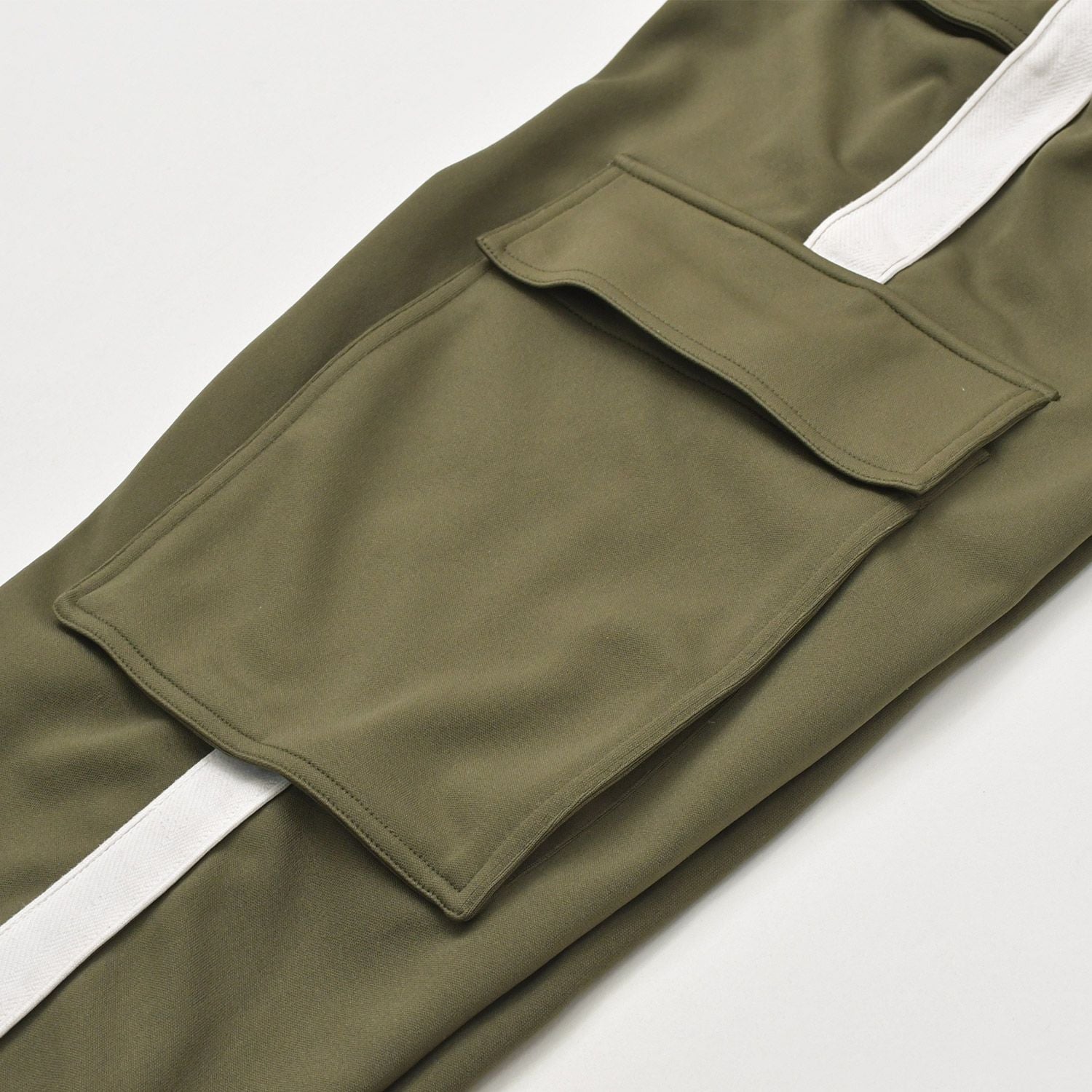 Loewe Jersey Cargo Pants Anagram Logo Cotton Polyester Khaki — view 8