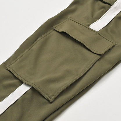 Loewe Jersey Cargo Pants Anagram Logo Cotton Polyester Khaki — view 8
