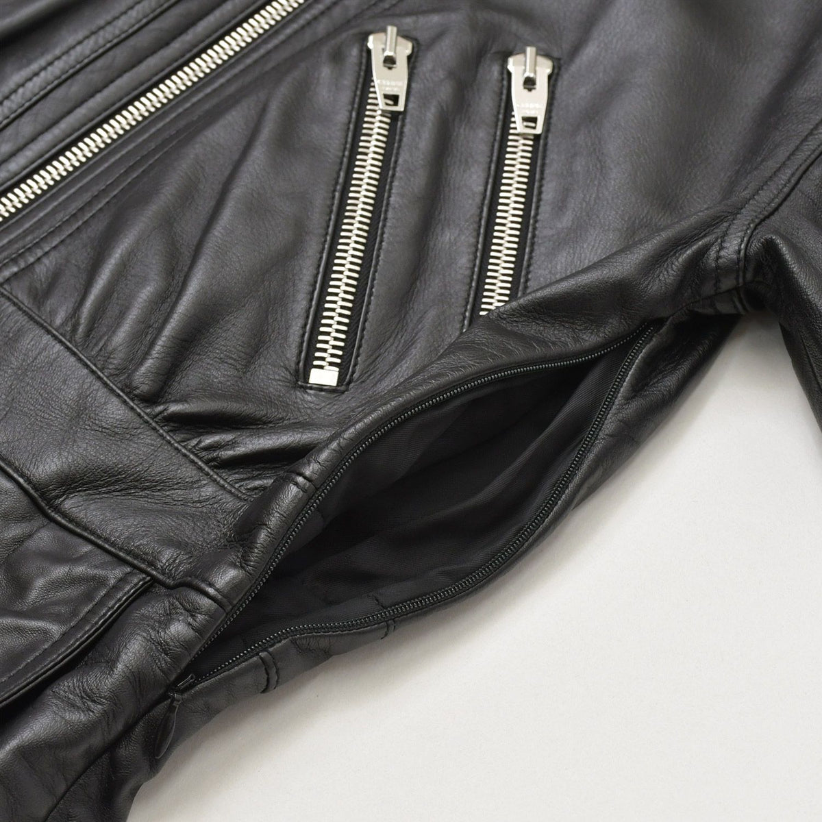 Celine Lambskin Jumpsuit Zip Up Black Hedi Slimane Era Silver — view 7