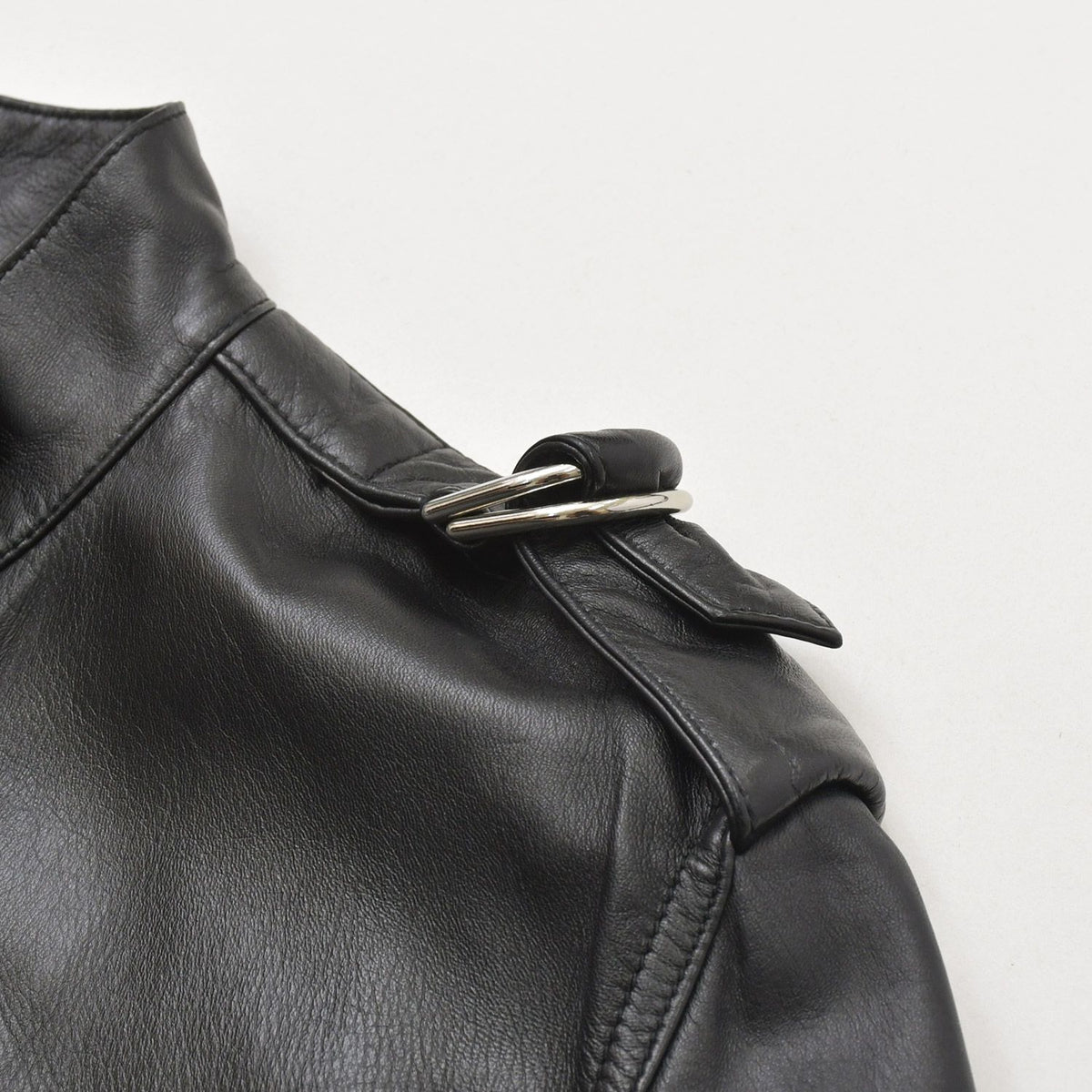 Celine Lambskin Jumpsuit Zip Up Black Hedi Slimane Era Silver — view 4