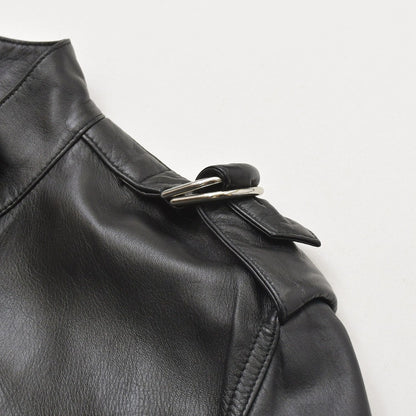 Celine Lambskin Jumpsuit Zip Up Black Hedi Slimane Era Silver — view 4