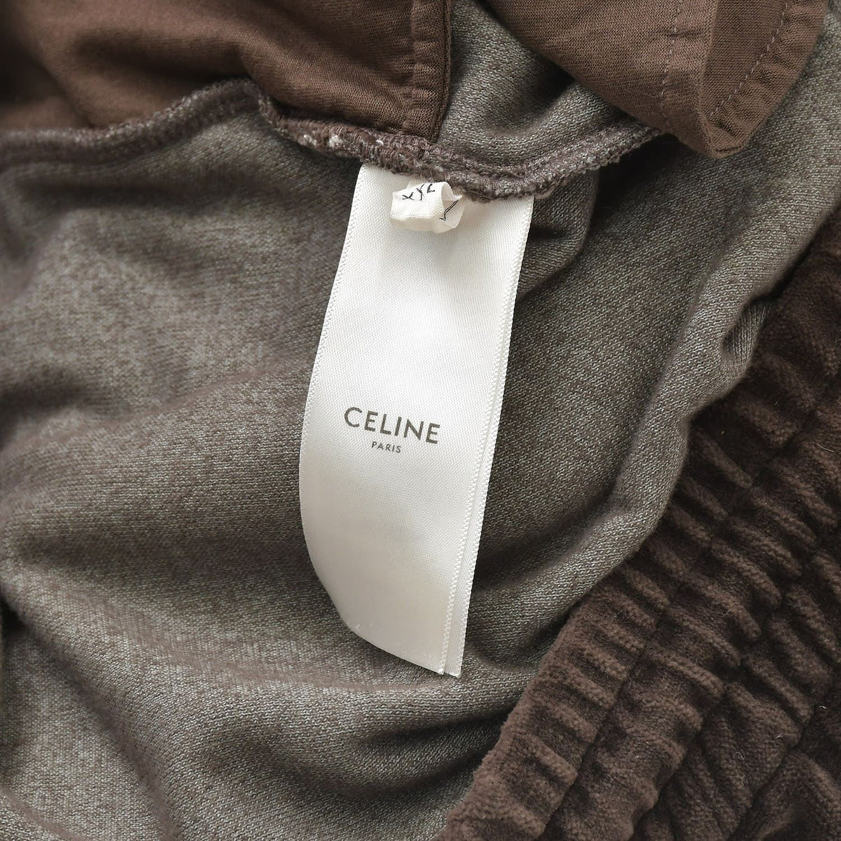 Celine Velour Sweatpants Cotton Polyamide Brown XXL Pants — view 7