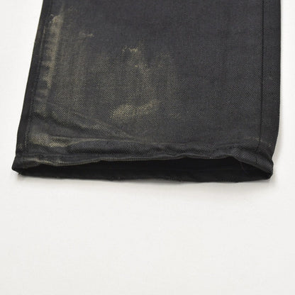 Dior Homme Gold Claw Mark Wax Coating Denim Hedi Slimane Era Black 29 — view 7