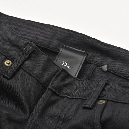 Dior Homme Gold Claw Mark Wax Coating Denim Hedi Slimane Era Black 29 — view 3