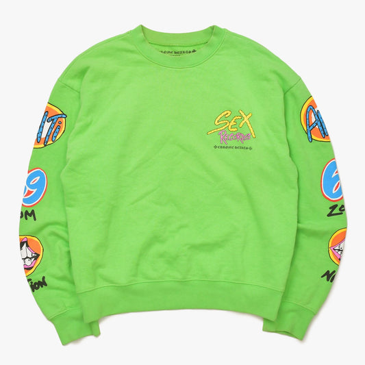 Chrome Hearts Matty Boy Sex Records Sweatshirt Green Multicolor