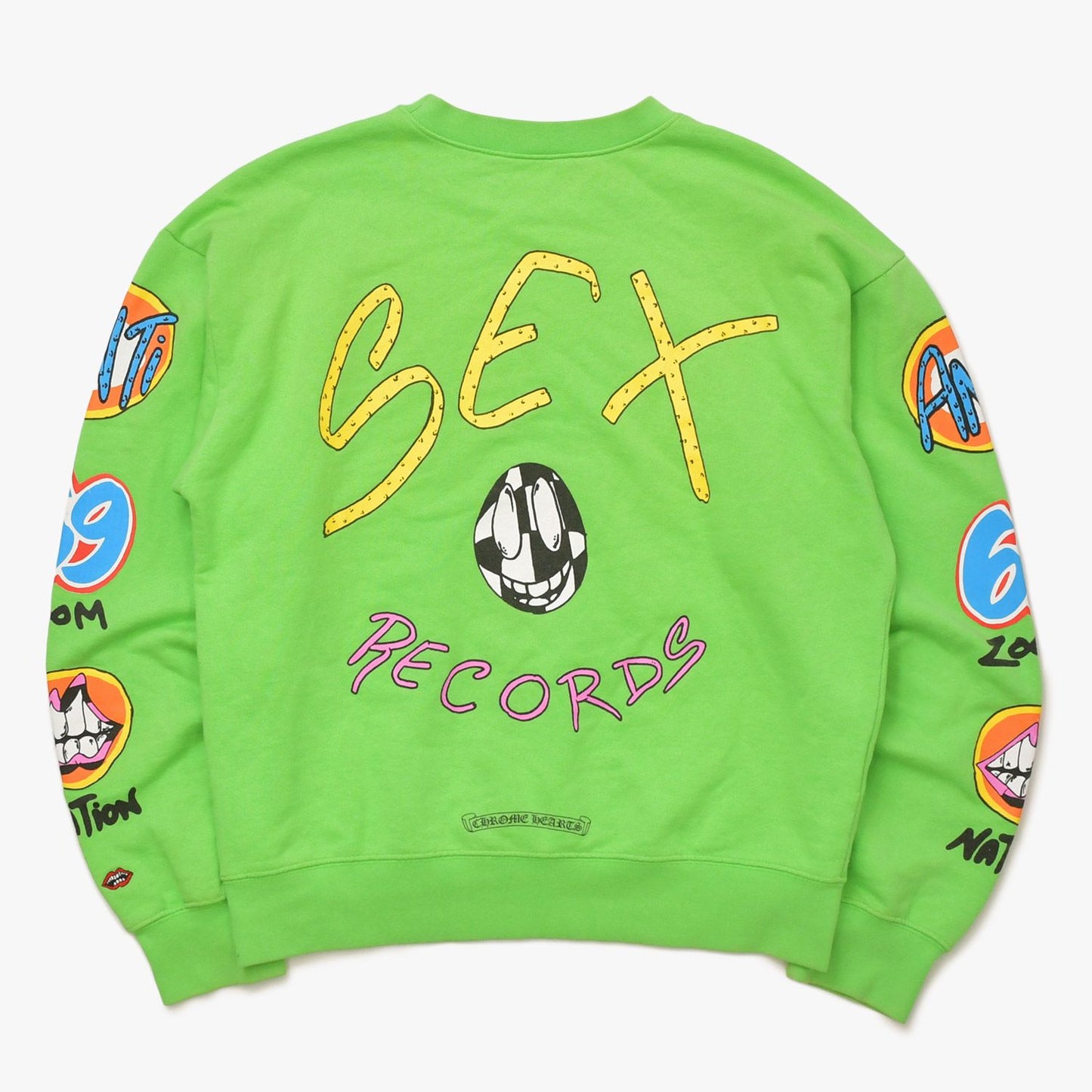 Chrome Hearts Matty Boy Sex Records Sweatshirt Green Multicolor — view 2