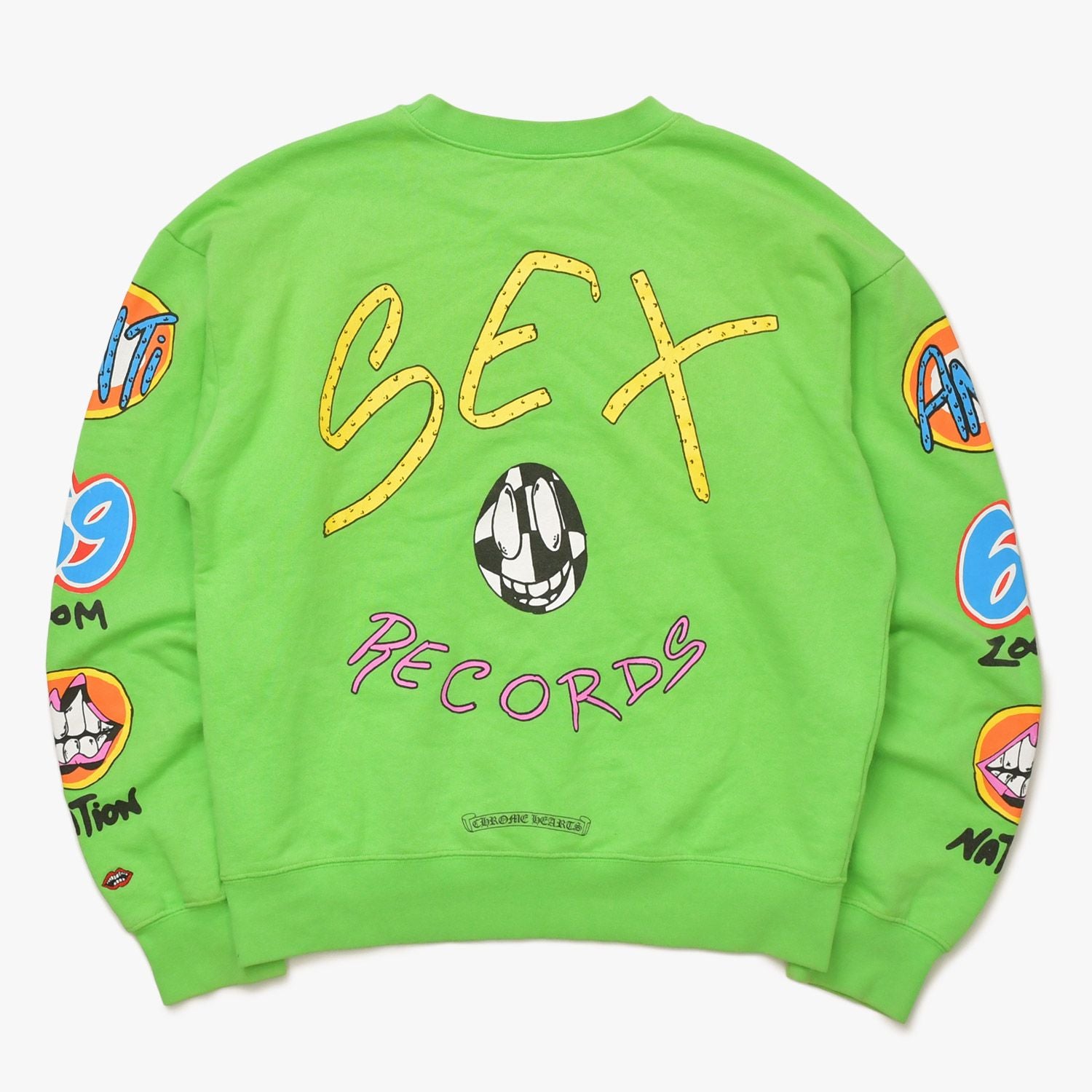 Chrome Hearts Matty Boy Sex Records Sweatshirt Green Multicolor — view 2
