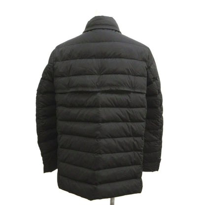 Moncler Marine Giubbotto Down Jacket Black Double Breasted Long Sleeve YU — view 2