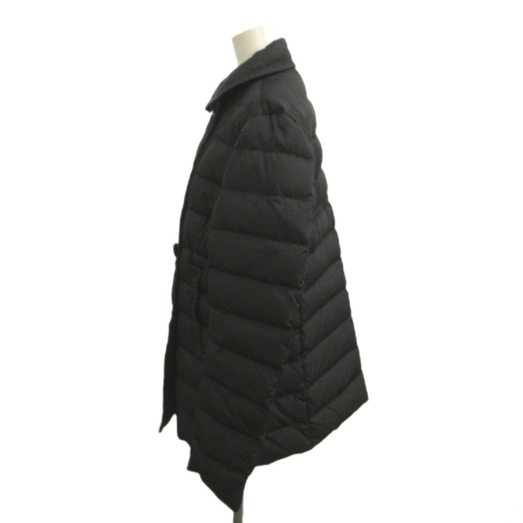Moncler Marine Giubbotto Down Jacket Black Double Breasted Long Sleeve YU — view 3