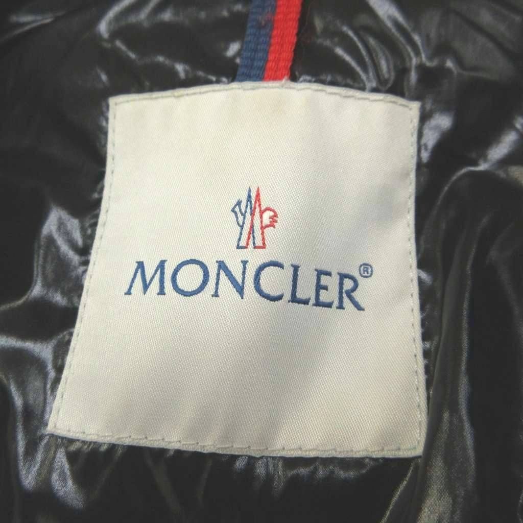 Moncler Marine Giubbotto Down Jacket Black Double Breasted Long Sleeve YU — view 4
