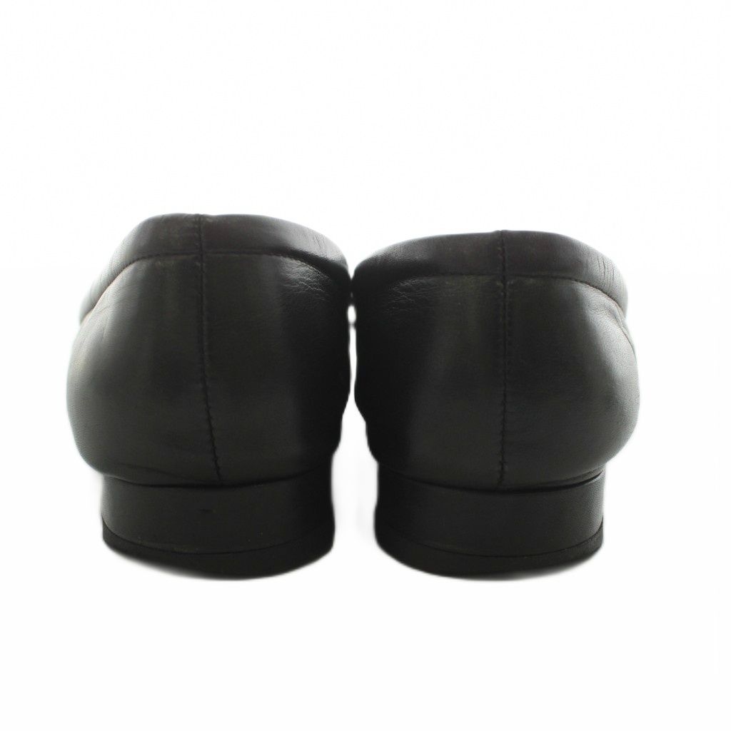 Chanel CC Logo Loafers Contrast Patent Leather Black — view 3