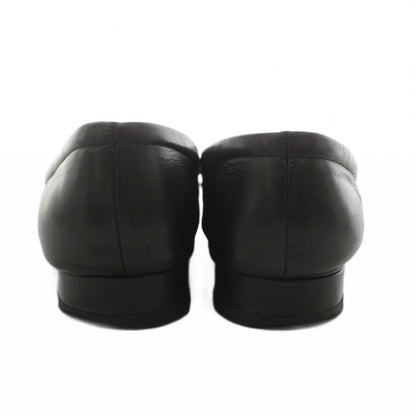 Chanel CC Logo Loafers Contrast Patent Leather Black — view 3
