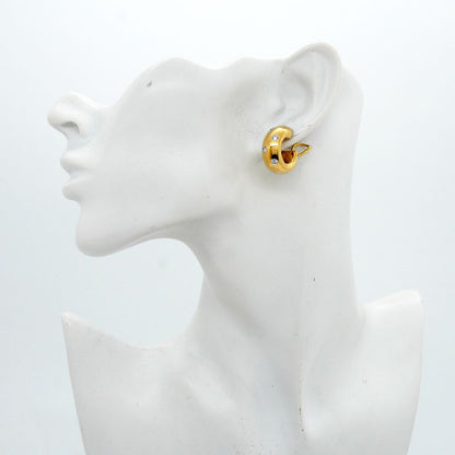 Tiffany & Co Earrings Dots 18k Yellow Gold Platinum Diamond — view 6