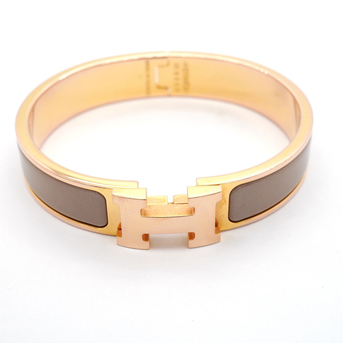 Hermes Bangle Clic Clac PM Gold Plated Bracelet — view 4