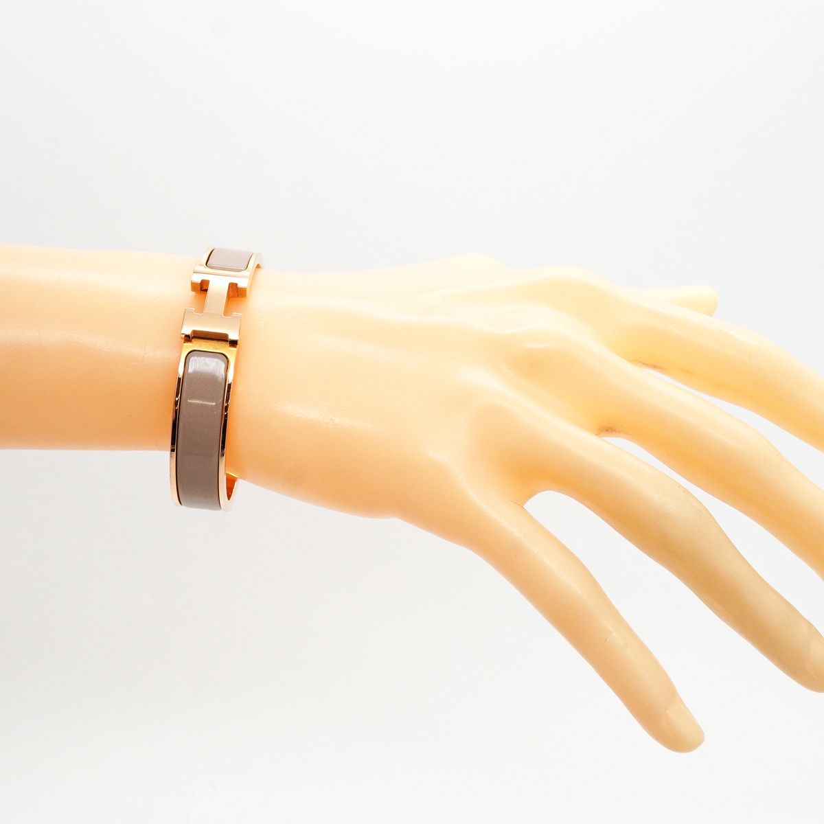 Hermes Bangle Clic Clac PM Gold Plated Bracelet — view 6