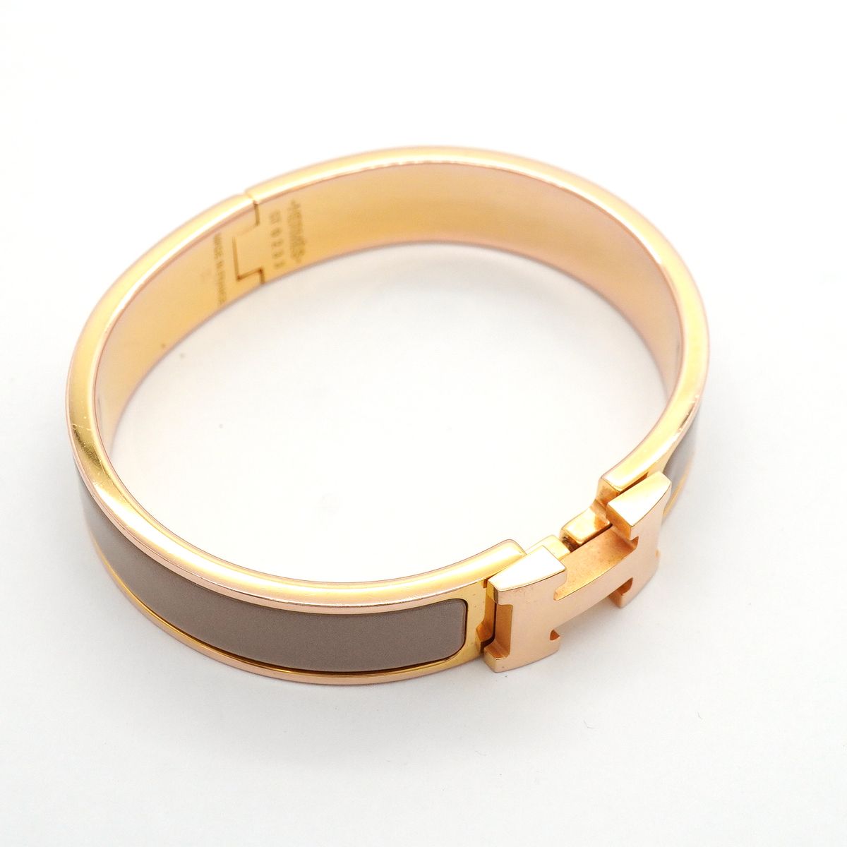 Hermes Bangle Clic Clac PM Gold Plated Bracelet — view 2