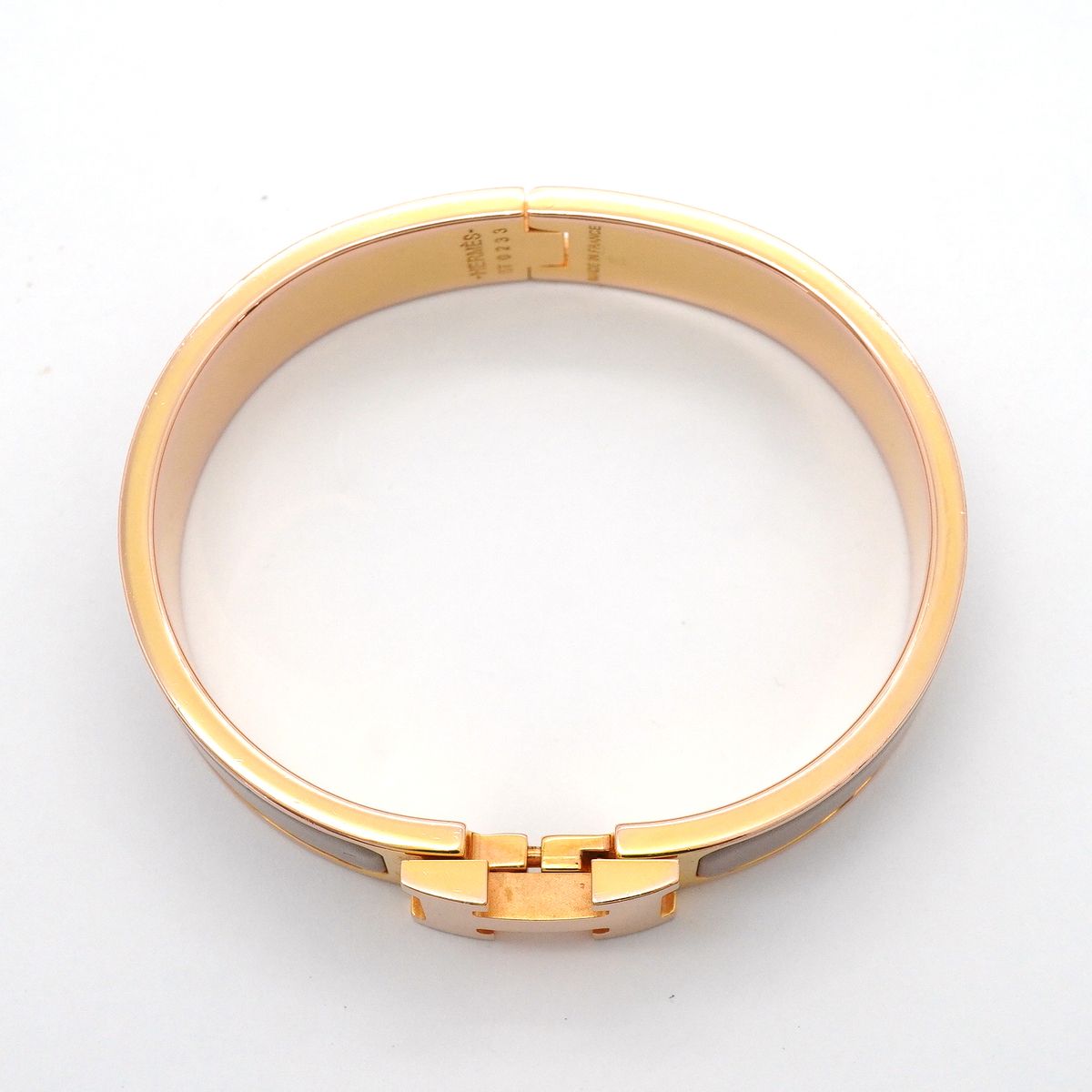 Hermes Bangle Clic Clac PM Gold Plated Bracelet — view 3