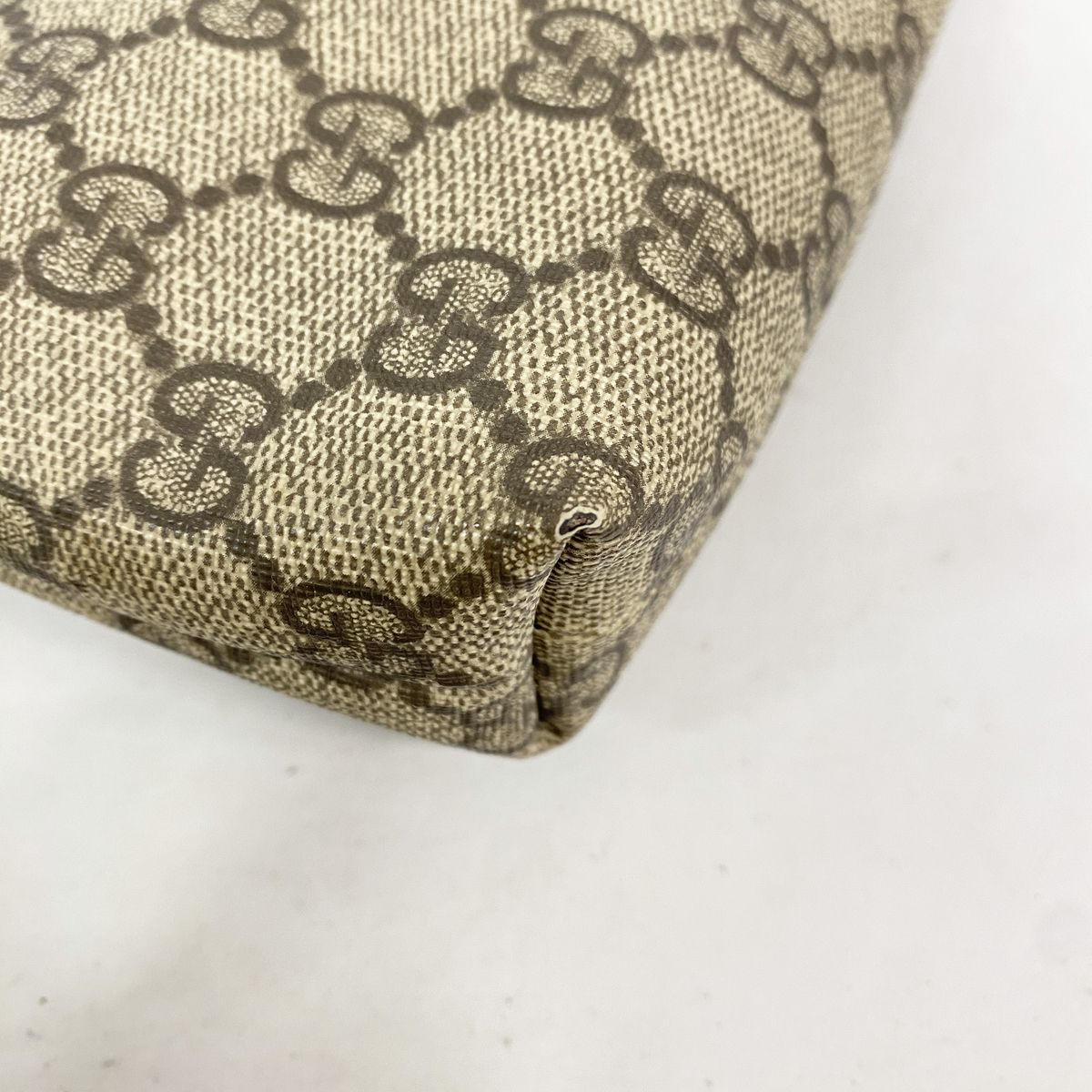 Gucci Shoulder Bag GG Supreme Brown Gold — view 6