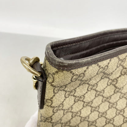 Gucci Shoulder Bag GG Supreme Brown Gold — view 7