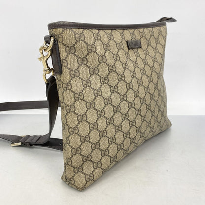 Gucci Shoulder Bag GG Supreme Brown Gold — view 2