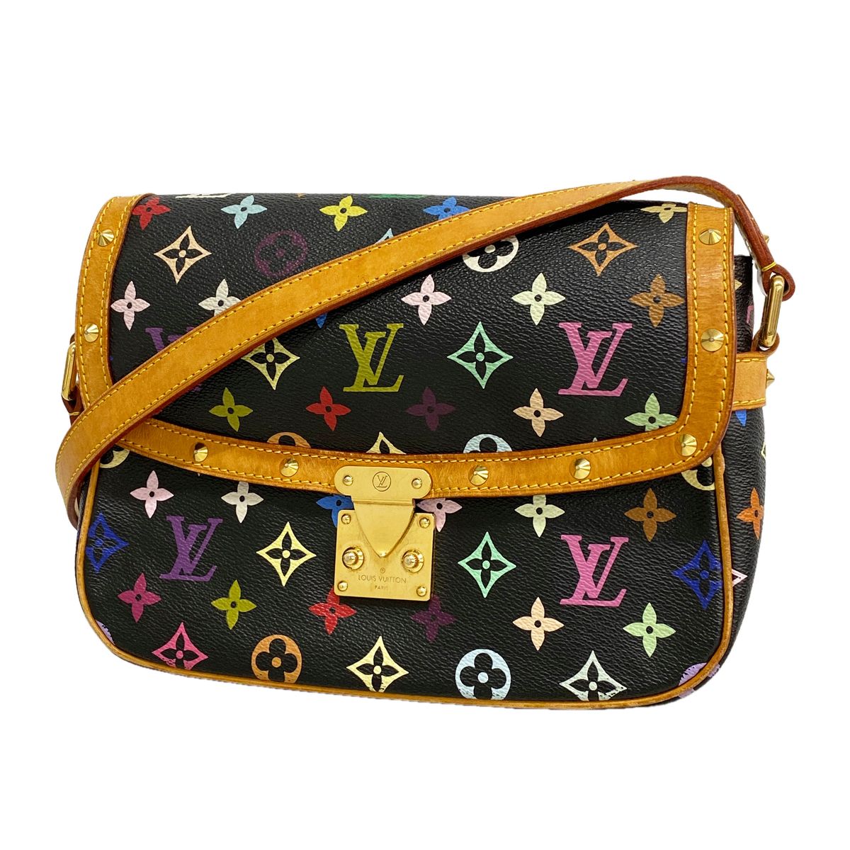 Louis Vuitton Shoulder Bag Monogram Multicolor Solonge Noir