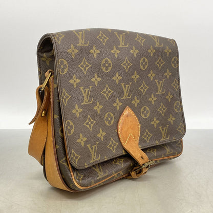 Louis Vuitton Shoulder Bag Monogram Cartouchiere GM Brown — view 2
