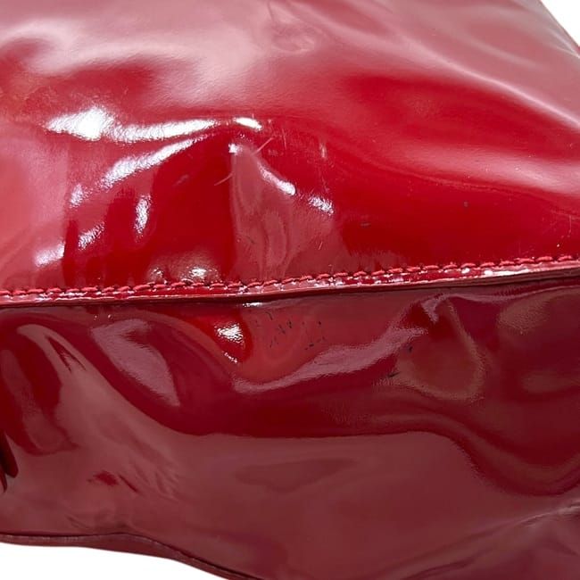 Miu Miu Tote 31 Miu Miu Patent Red Vintage Boston Bag — view 8