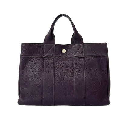 Hermes Fourre Tout Negonda Leather Handbag Mini Tote Raisin Purple — view 3