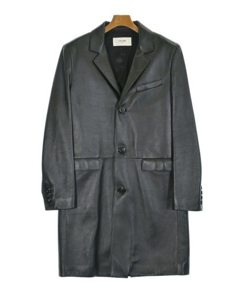 Celine Chesterfield Coat Black