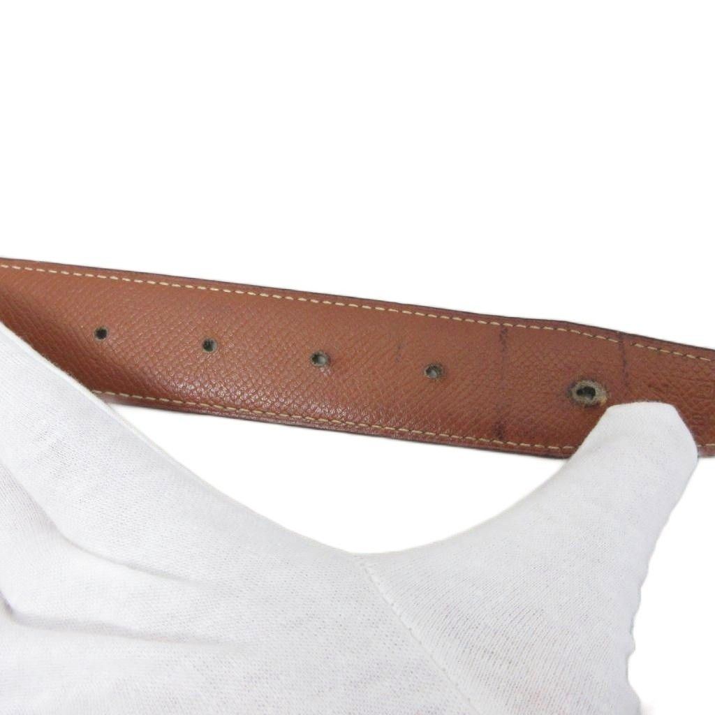 Hermes Constance H Logo Buckle Belt Leather 70 Black — view 7