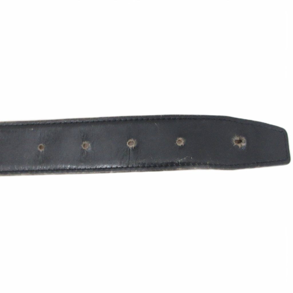 Hermes Constance H Logo Buckle Belt Leather 70 Black — view 6